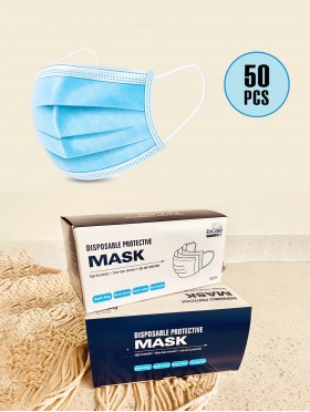 Disposable 3-Ply Protective Mask (50 Pcs)